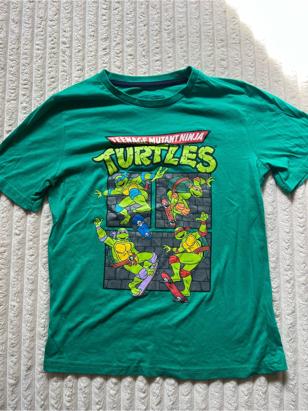 Teenage Mutant Ninja Turtles Green Graphic Baby Tee